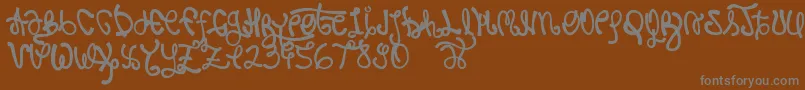 Шрифт Rypote – серые шрифты на коричневом фоне
