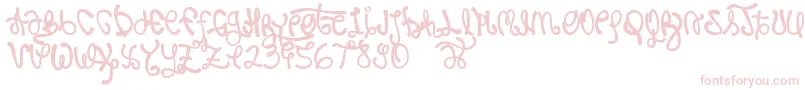 Rypote Font – Pink Fonts on White Background