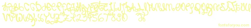 Rypote-Schriftart – Gelbe Schriften