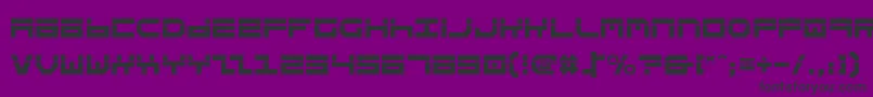 フォントStuntmanLaser – 紫の背景に黒い文字