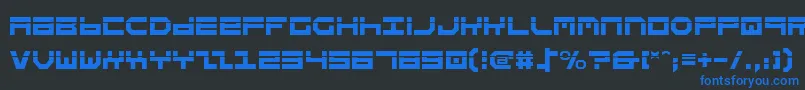 StuntmanLaser Font – Blue Fonts on Black Background