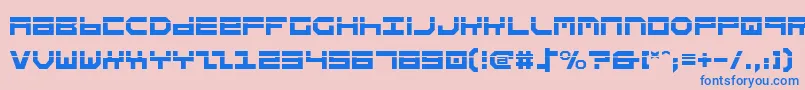 StuntmanLaser Font – Blue Fonts on Pink Background