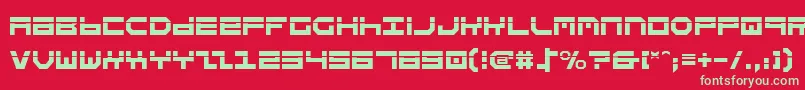 StuntmanLaser Font – Green Fonts on Red Background