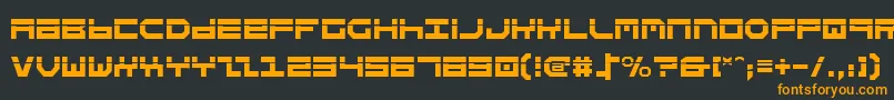 StuntmanLaser Font – Orange Fonts on Black Background