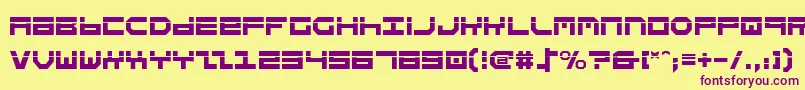StuntmanLaser Font – Purple Fonts on Yellow Background