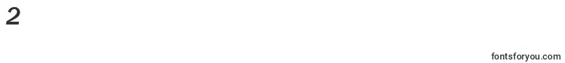 フォントFranklin Gothic Mediumitalic – フォント数字2