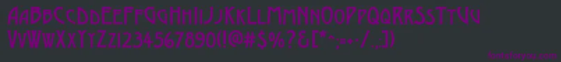 AModernocapsrg Font – Purple Fonts on Black Background
