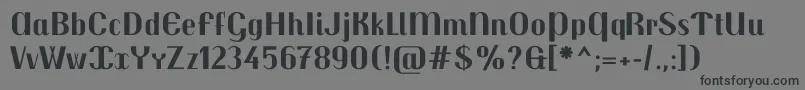 TrochutBold Font – Black Fonts on Gray Background