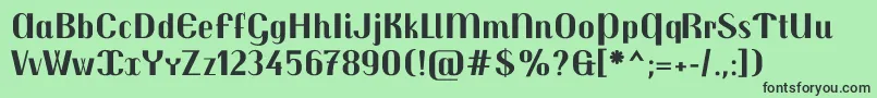TrochutBold Font – Black Fonts on Green Background