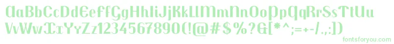 TrochutBold Font – Green Fonts on White Background