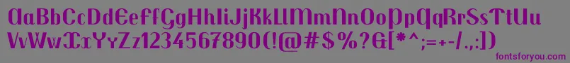 Шрифт TrochutBold – фиолетовые шрифты на сером фоне