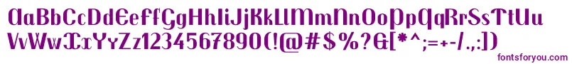 TrochutBold Font – Purple Fonts on White Background