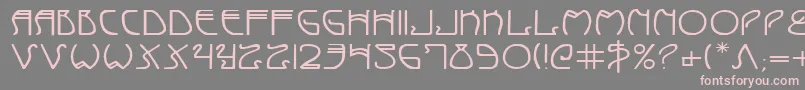 More about CoyoteDecoExpanded Font CoyoteDecoExpanded Font – Pink Fonts on Gray Background