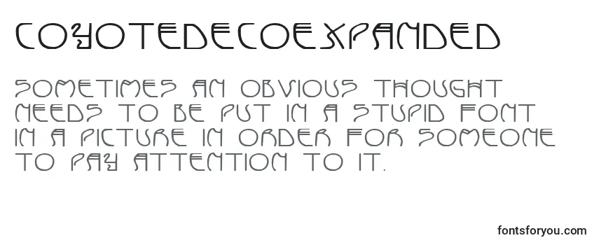 CoyoteDecoExpanded Font