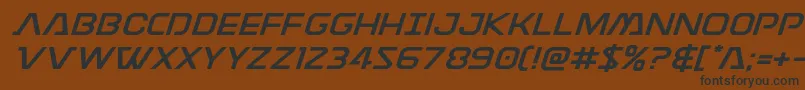 Discotechiaexpand Font – Black Fonts on Brown Background