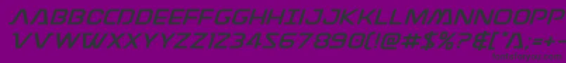 Discotechiaexpand Font – Black Fonts on Purple Background