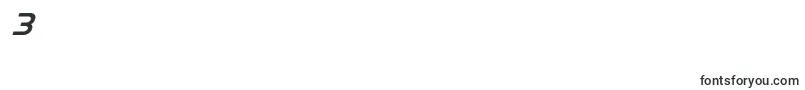 Discotechiaexpand Font – Fonts for Digit 3