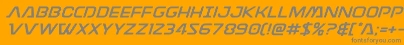 Discotechiaexpand Font – Gray Fonts on Orange Background