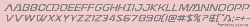 Discotechiaexpand Font – Gray Fonts on Pink Background