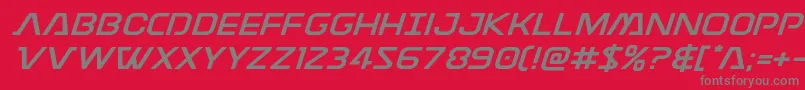 Discotechiaexpand Font – Gray Fonts on Red Background