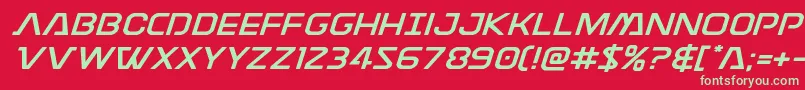 Шрифт Discotechiaexpand – зелёные шрифты на красном фоне