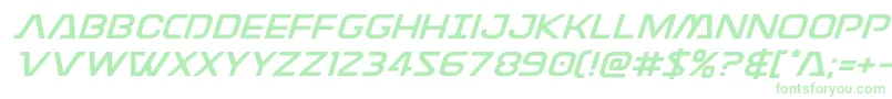 Discotechiaexpand Font – Green Fonts on White Background