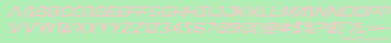 Discotechiaexpand Font – Pink Fonts on Green Background