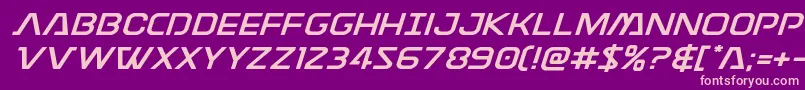 Discotechiaexpand Font – Pink Fonts on Purple Background