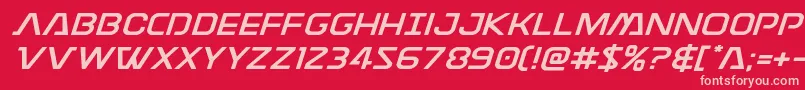 Discotechiaexpand Font – Pink Fonts on Red Background