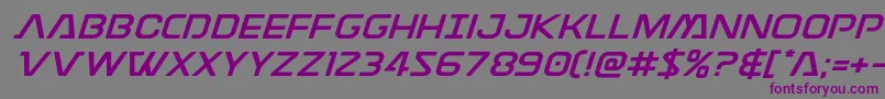 Discotechiaexpand Font – Purple Fonts on Gray Background