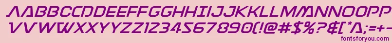 Discotechiaexpand Font – Purple Fonts on Pink Background