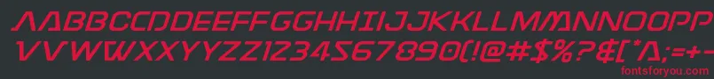 Discotechiaexpand Font – Red Fonts on Black Background