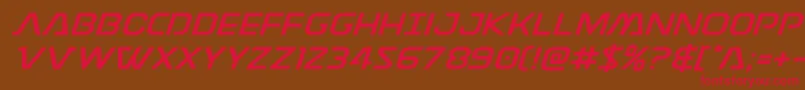 Discotechiaexpand Font – Red Fonts on Brown Background