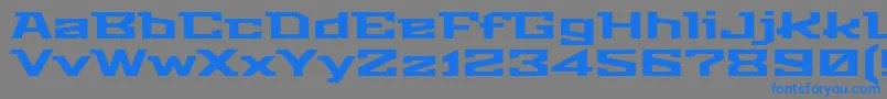 StalinistoneRegular Font – Blue Fonts on Gray Background