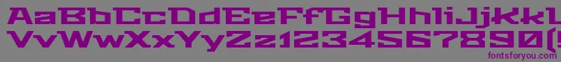 StalinistoneRegular Font – Purple Fonts on Gray Background