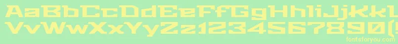 StalinistoneRegular Font – Yellow Fonts on Green Background