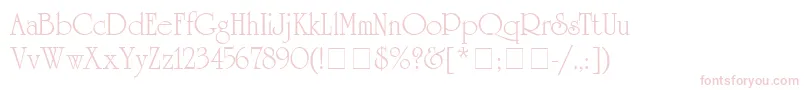 AcademSsi Font – Pink Fonts on White Background
