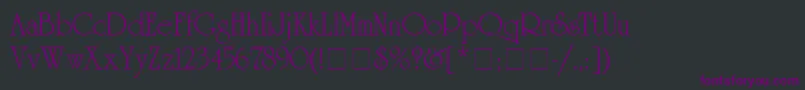 AcademSsi Font – Purple Fonts on Black Background