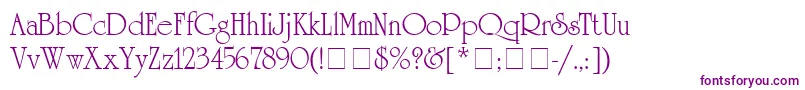 AcademSsi Font – Purple Fonts on White Background
