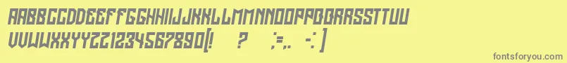 RegensburgItalic Font – Gray Fonts on Yellow Background