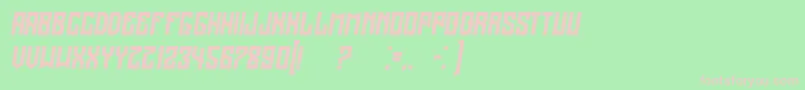 RegensburgItalic Font – Pink Fonts on Green Background