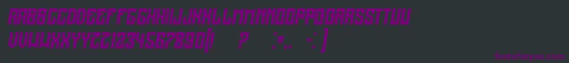 RegensburgItalic Font – Purple Fonts on Black Background