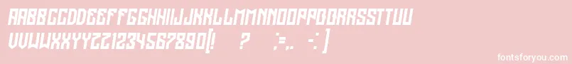 RegensburgItalic Font – White Fonts on Pink Background