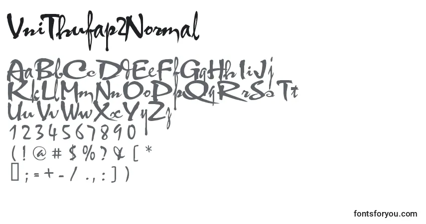 Police VniThufap2Normal - Alphabet, Chiffres, Caractères Spéciaux
