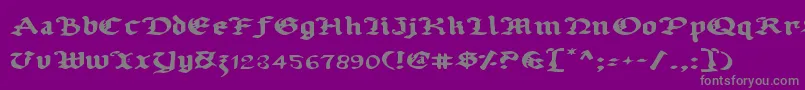 Weitere Informationen zur Uberv2e-Schriftart Uberv2e-Schriftart – Graue Schriften auf violettem Hintergrund