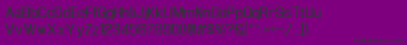 Enigmatic-Schriftart – Schwarze Schriften auf violettem Hintergrund