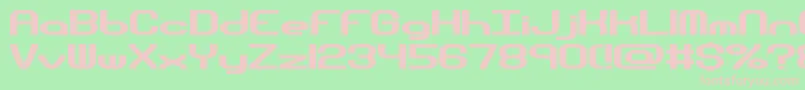 HyperionSunsetBrk Font – Pink Fonts on Green Background