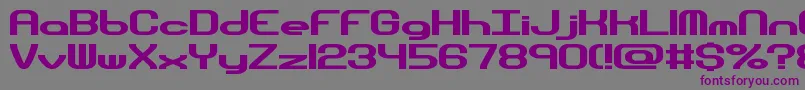 HyperionSunsetBrk Font – Purple Fonts on Gray Background