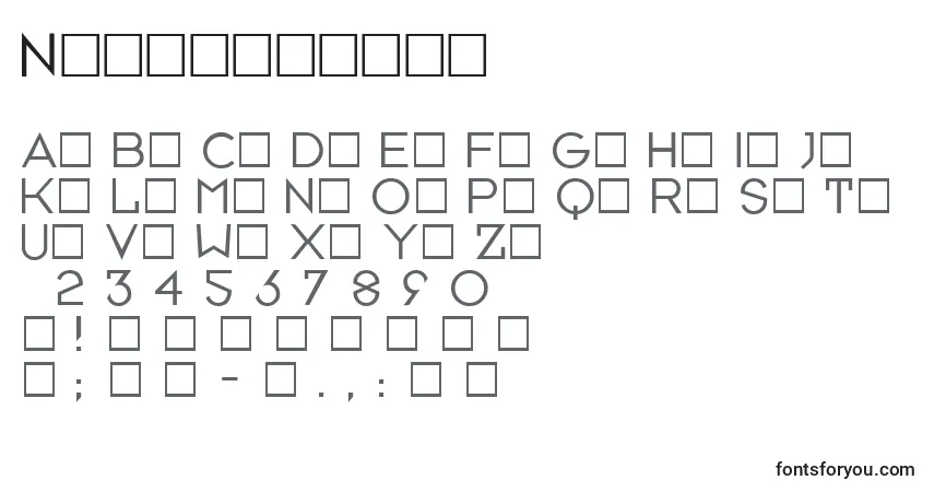 Czcionka Neusixlight – alfabet, cyfry, specjalne znaki