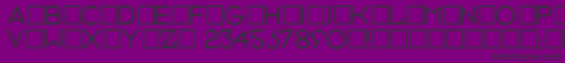 Neusixlight-fontti – mustat fontit violetilla taustalla